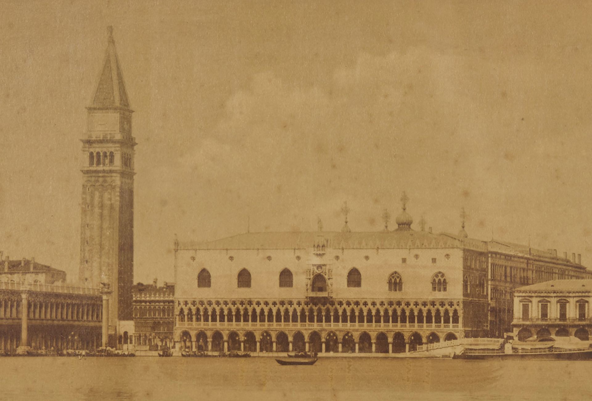 ANTIQUE PHOTOGRAPH, DOGE PALACE VENICE, 19TH CENTURY - Image 4 of 5