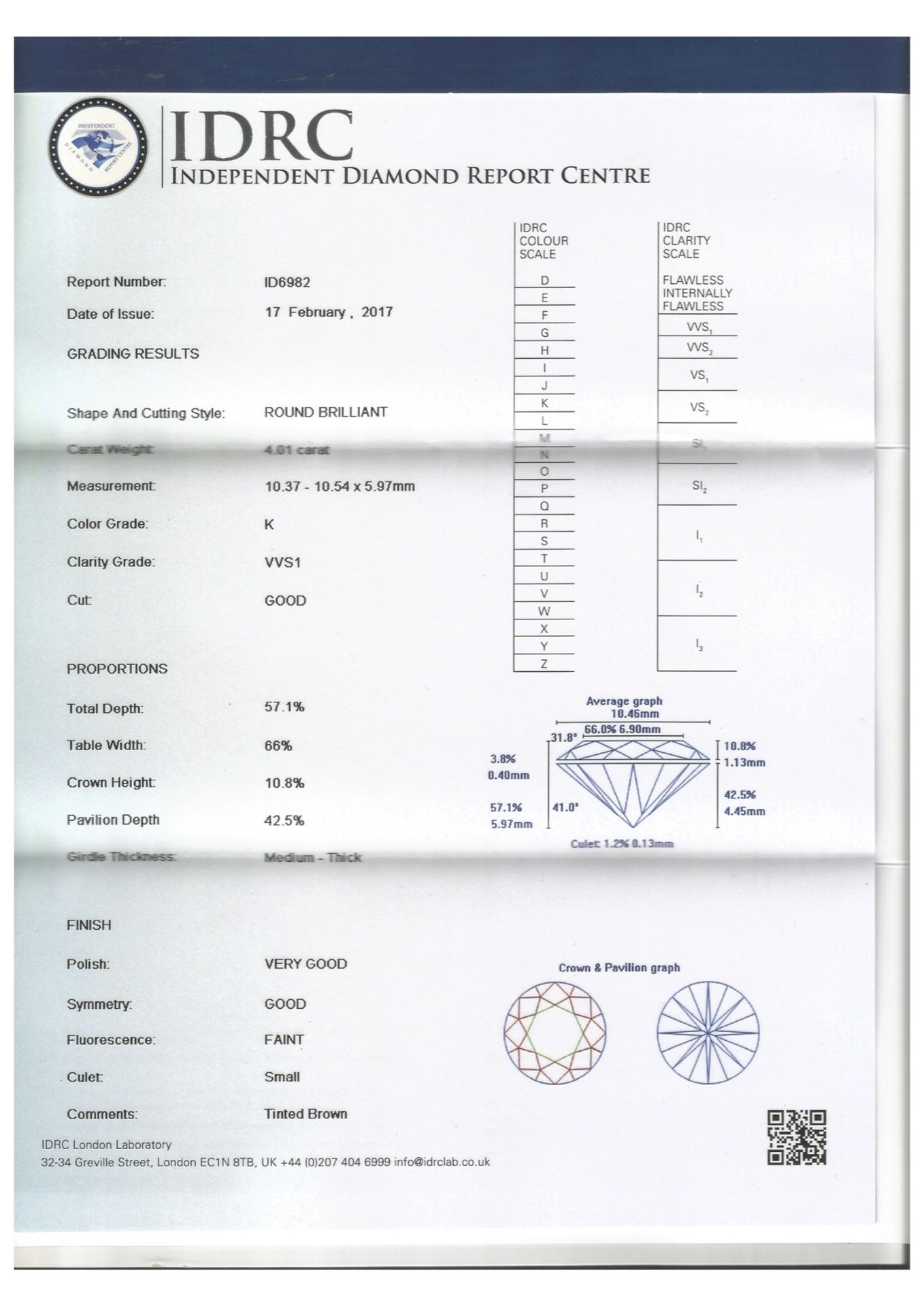 4.01 Carat Diamond Solitaire Ring - Image 7 of 7