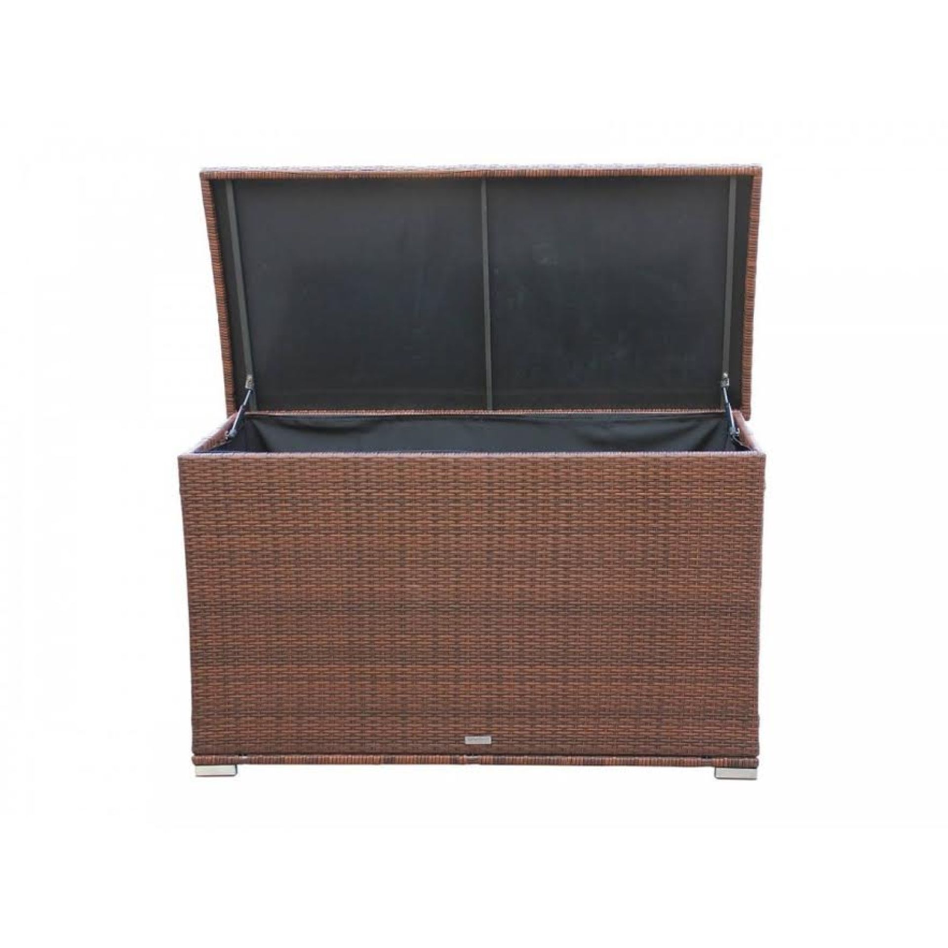 Brand New Luxury Storage Box. Gorgeous all-weather rattan storage box. Ideal for storing your garden