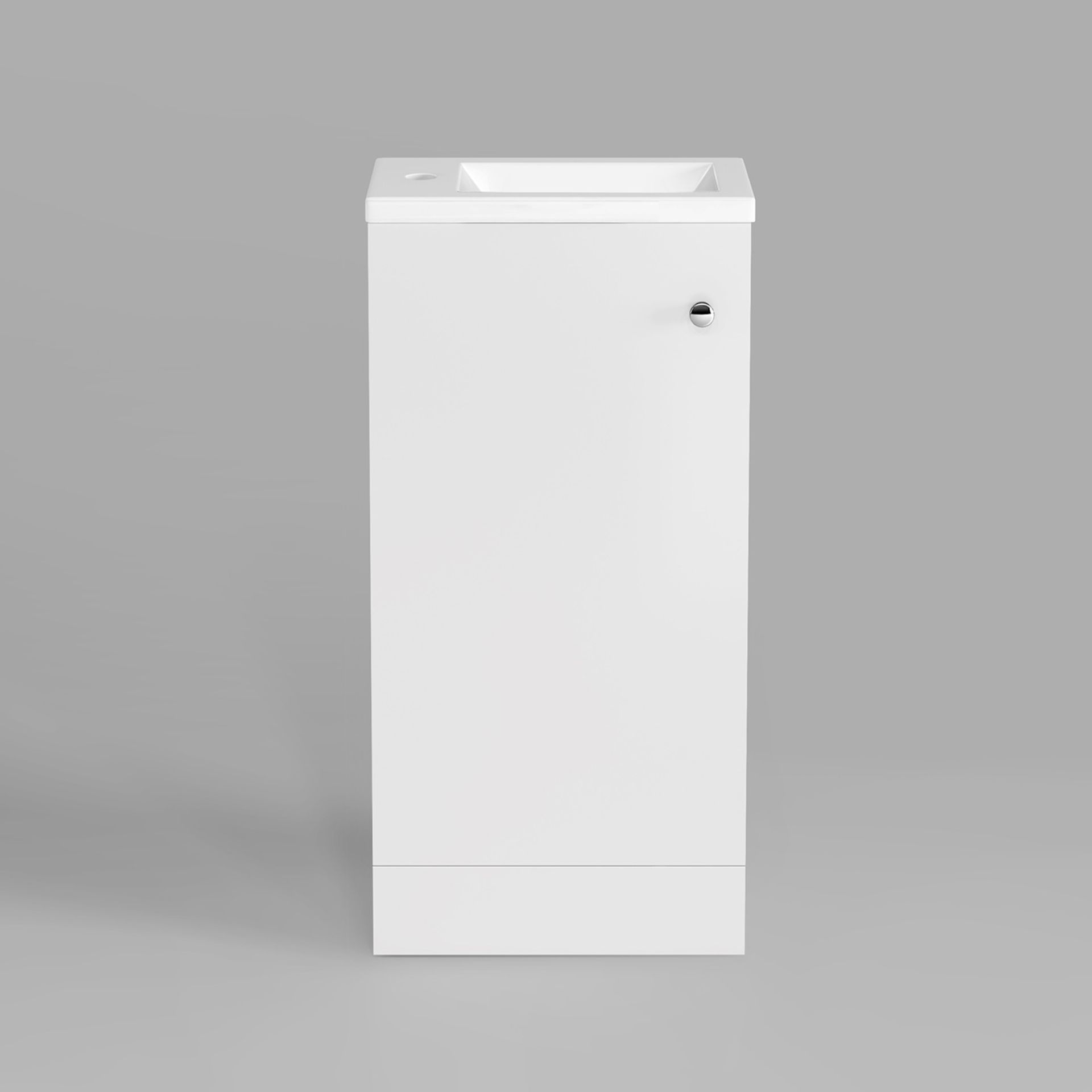 400mm Blanc Matte White Basin Unit - Floor Standing. RRP £199.99 Brand New Stock. With its - Image 5 of 5