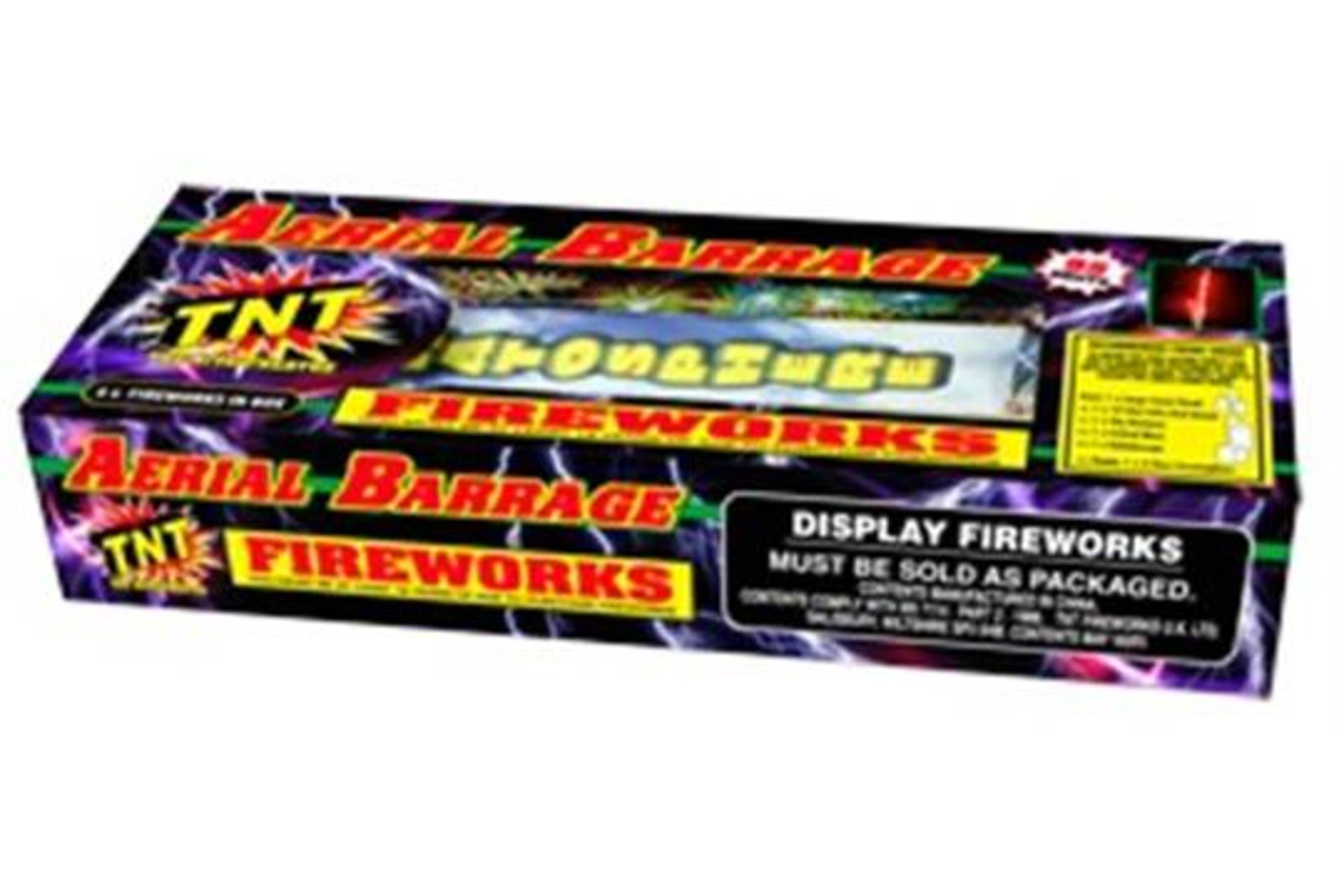 4 x TNT Fireworks - Aerial Barrage 95 Shot Selection Box. Includes 6 high quality fireworks. 1 x - Image 2 of 3