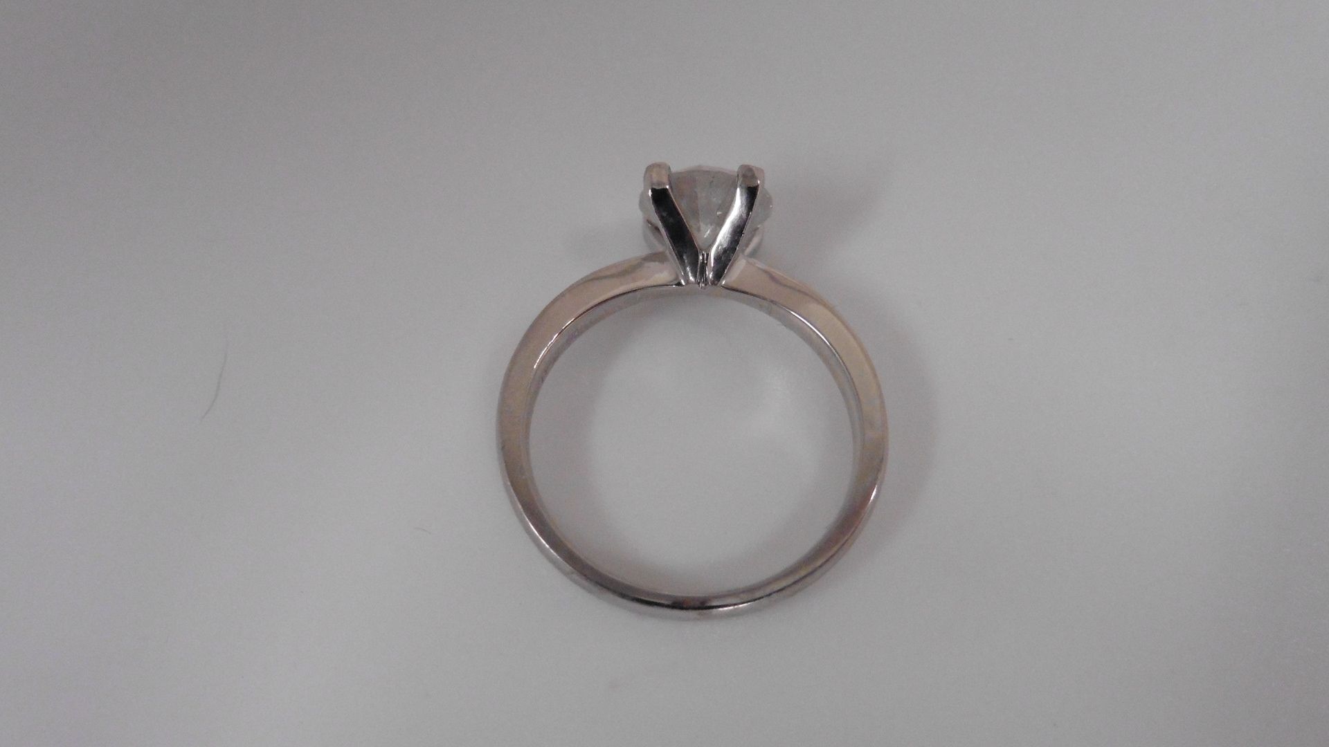 1.00ct diamond solitaire ring with an enhanced brilliant cut diamond. I colour and I1-2 clarity. Set - Image 3 of 3