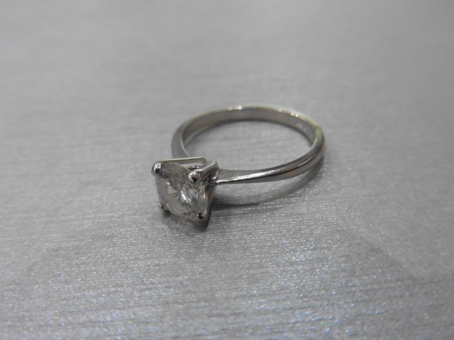 1.20ct diamond solitaire ring set with an enhanced brilliant cut diamond, I colour I1-2 clarity. 4 - Image 2 of 3