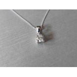 0.50ct diamond solitaire style pendant. Brilliant cut diamond, I/J colour and si2-3 clarity. Set