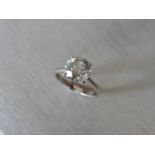 2.00ct diamond solitaire ring with an enhanced brilliant cut diamond. J colour and I1-2 clarity. Set