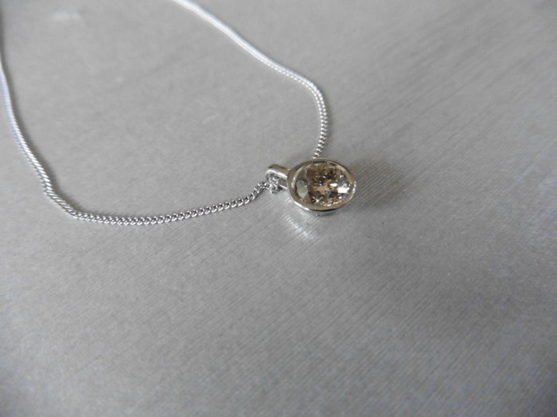 0.50ct diamond solitaire style pendant with a brilliant cut diamond, J colour and si2 clarity. - Image 2 of 3