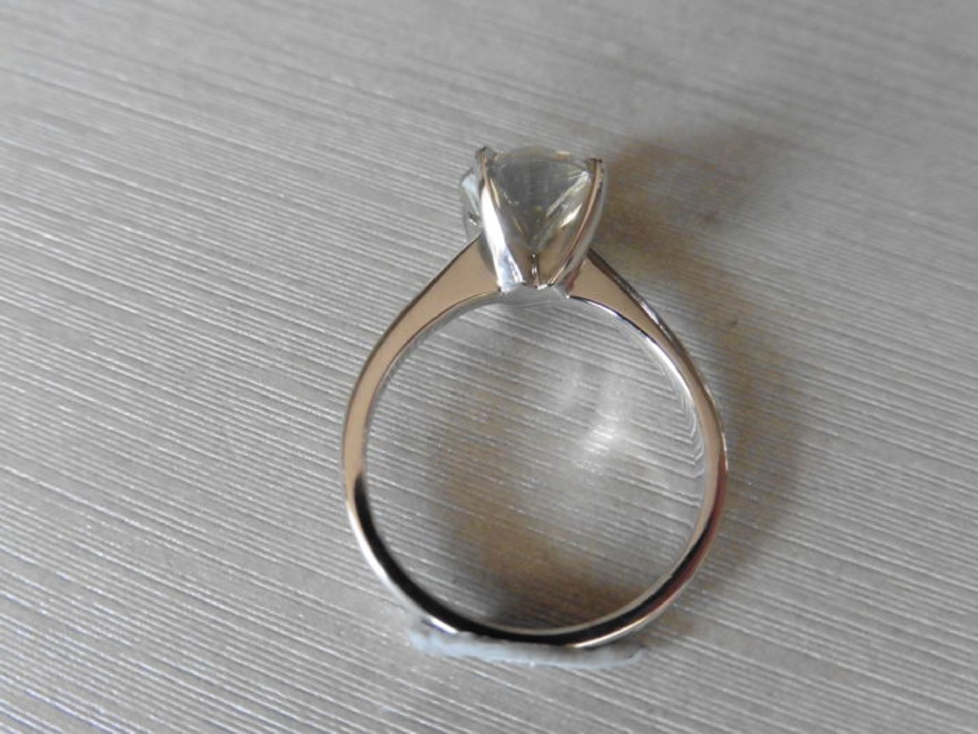 2.00ct diamond solitaire ring with an enhanced brilliant cut diamond. J colour and I1-2 clarity. Set - Image 3 of 3