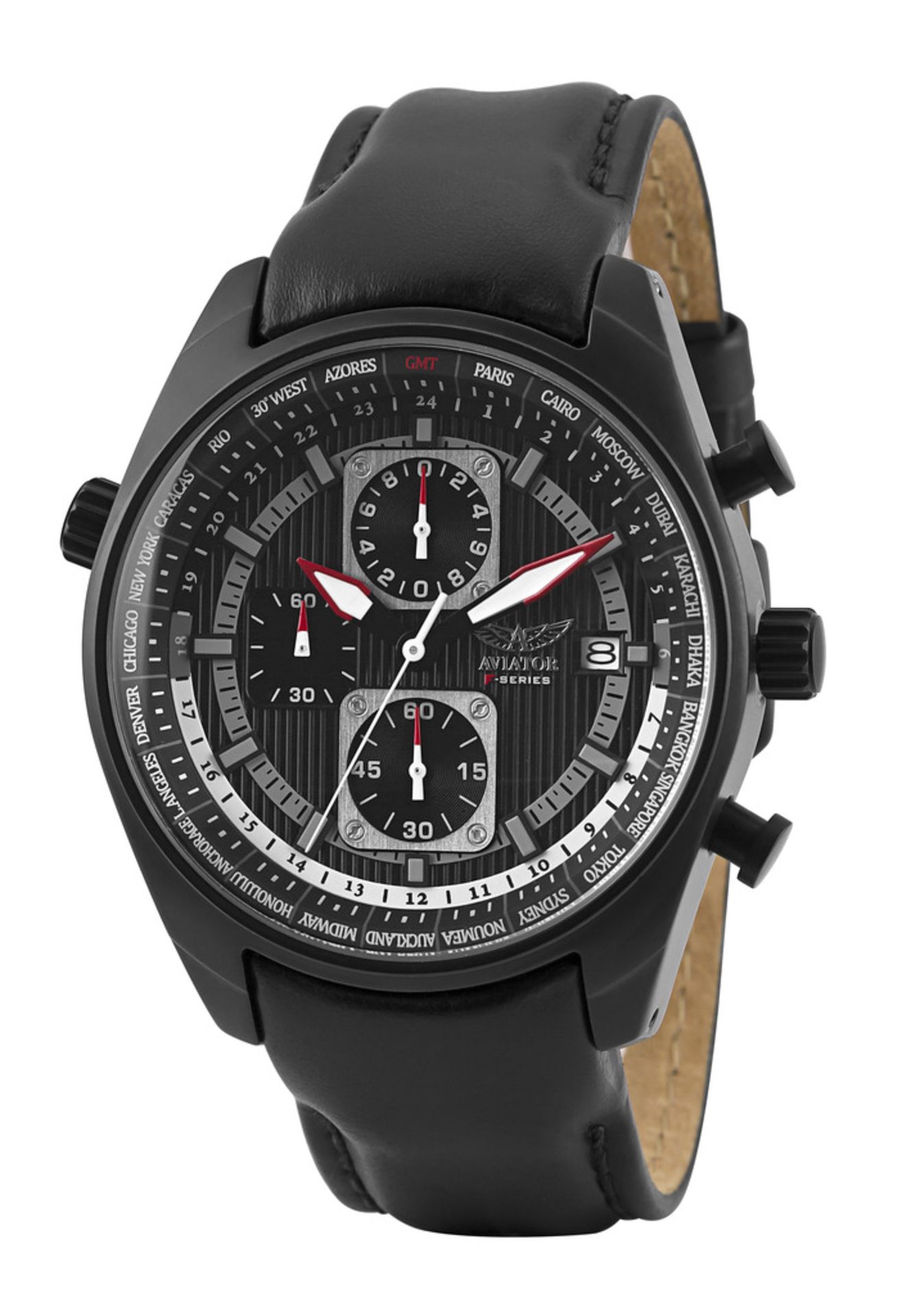 Aviator F Series World Cities Time - Men's pilot watch