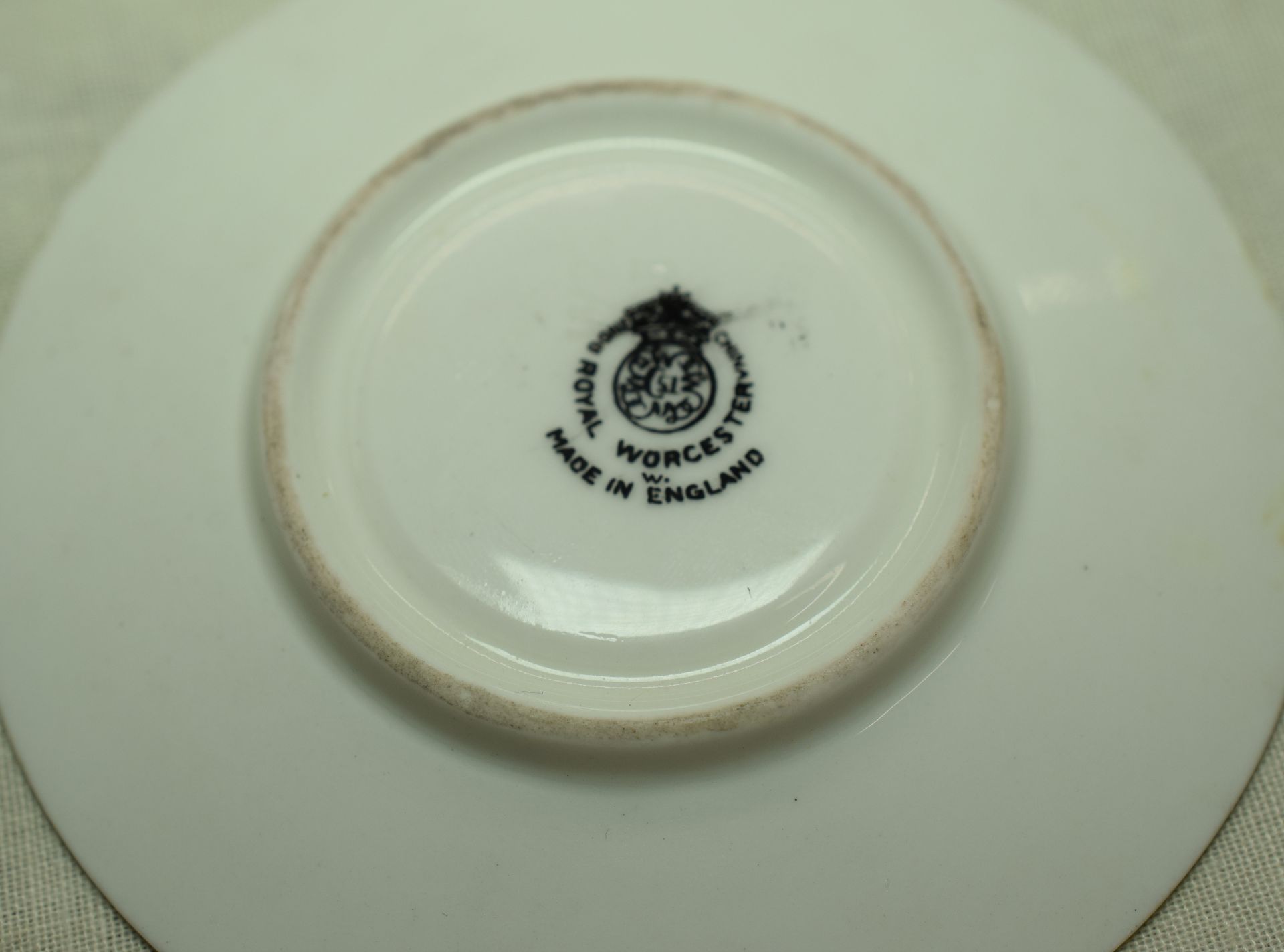 Royal Worcester Hand Painted Tea Cup And Saucer Possible Kitty Blake ***Reserve Lowered*** - Image 5 of 8