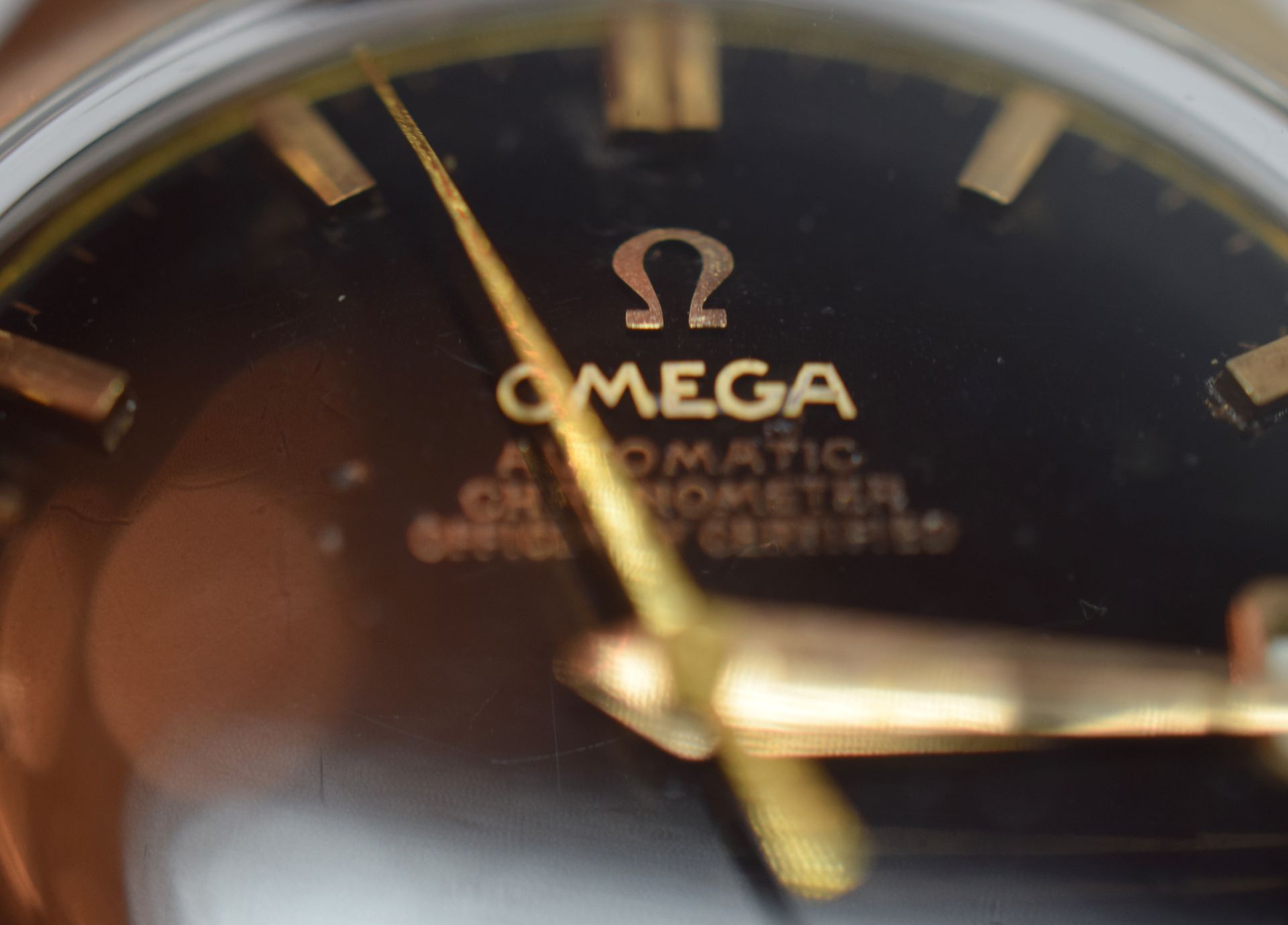 Omega Constellation Black Dial Gold Capped On Chrome c1960/70s ***Reserve Reduced*** - Image 8 of 8