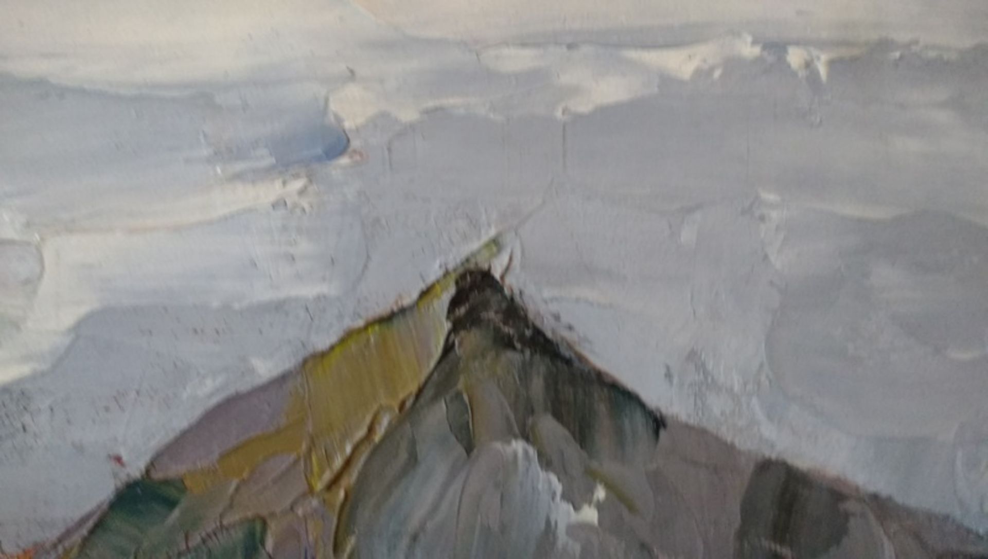 Attributed to Sir Kyffin Williams Oil On Board Of Snowdon Horseshoe With Crib Goch *Reserve Lowered* - Image 4 of 7