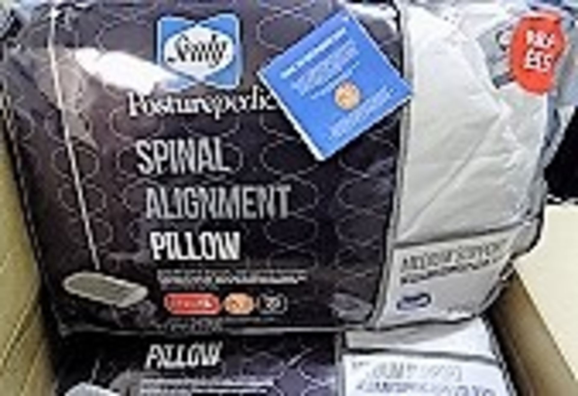 Qty 6 x Sealy Posturepedic Spinal Alignment Pillows 5cm. RRP £55.00 each!