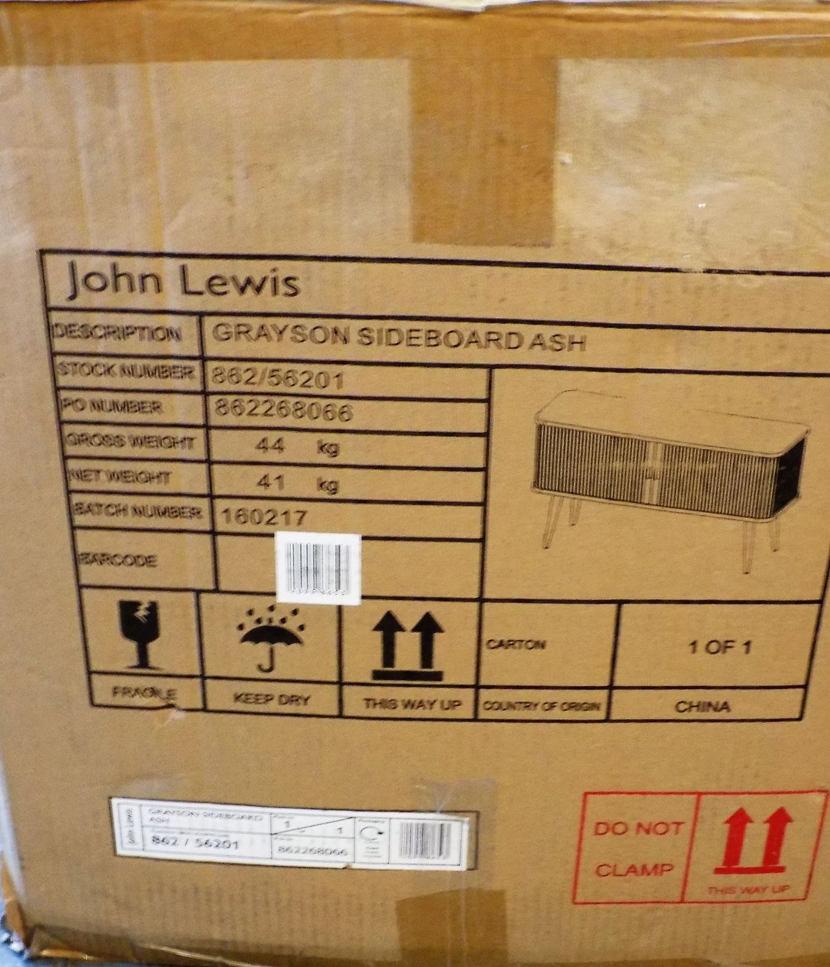 John Lewis "Grayson" Sideboard RRP £599. BRAND NEW SEALED - Image 2 of 3