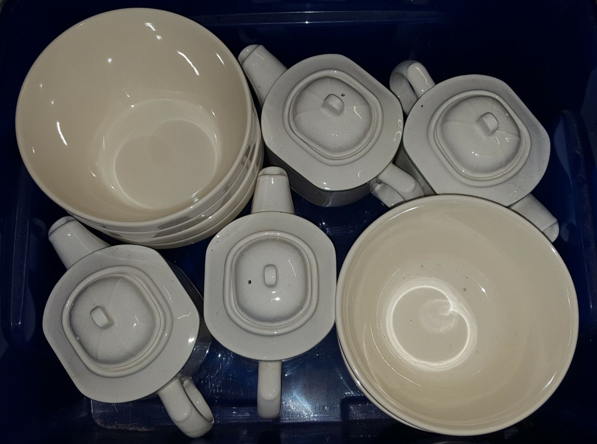 Box of Tea Pots & Baking Bowls