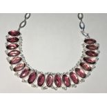 AFRICIAN AMETHYST 925 SILVER JEWELRY NECKLACES SIZE 17-18"""" 5211