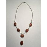 Goldstone Gems .925 Silver Jewellery Necklace 17 Inches