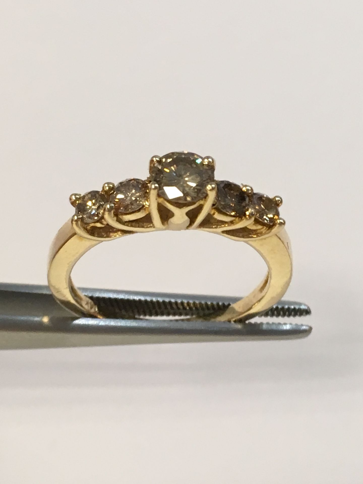 14K Yellow Gold Diamond Ring