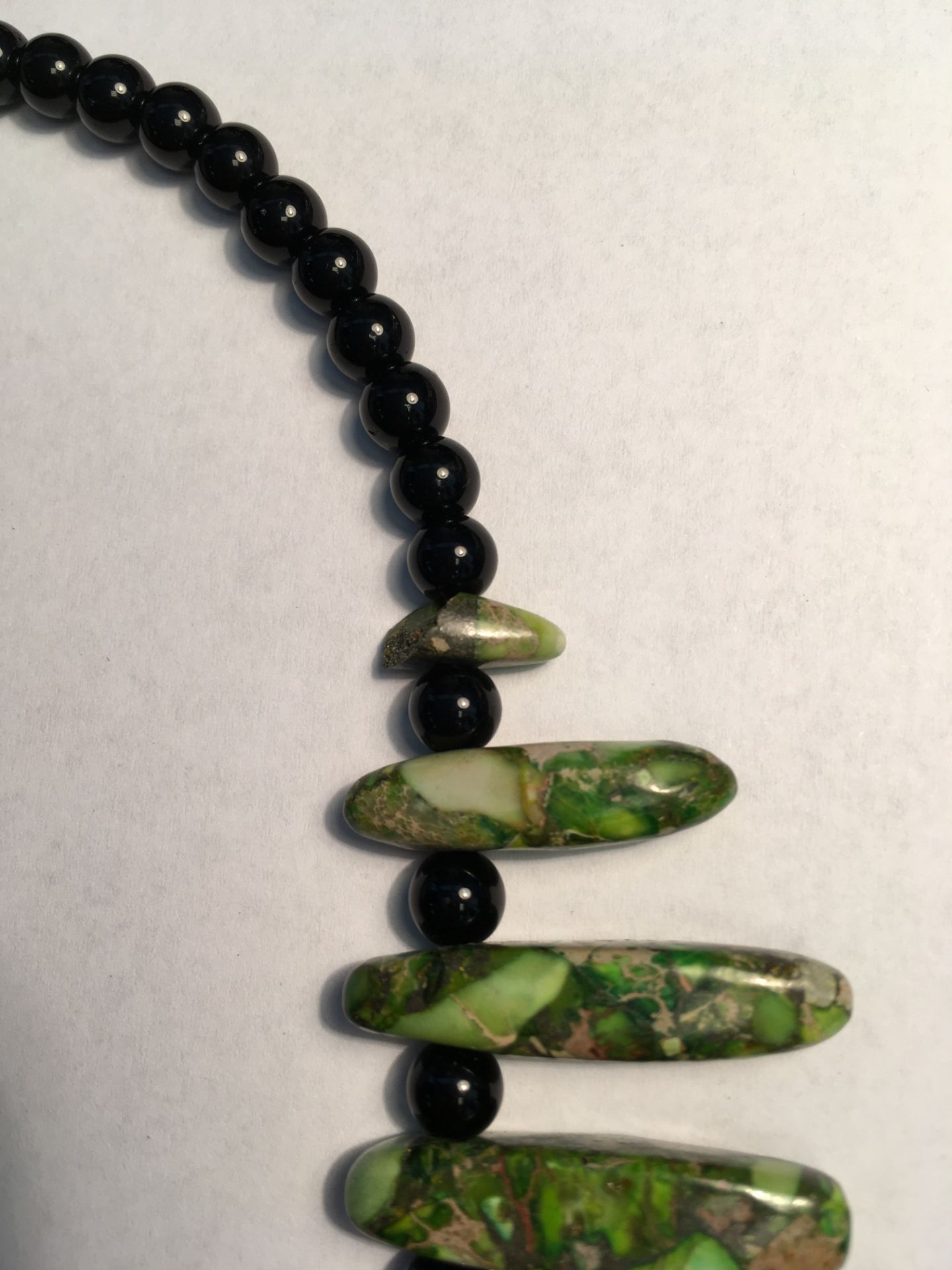 Orange Sea Sediment Jasper Necklace - Image 3 of 3