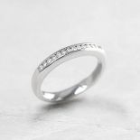 Boodles Platinum Half Eternity 0.30ct Diamond Ring