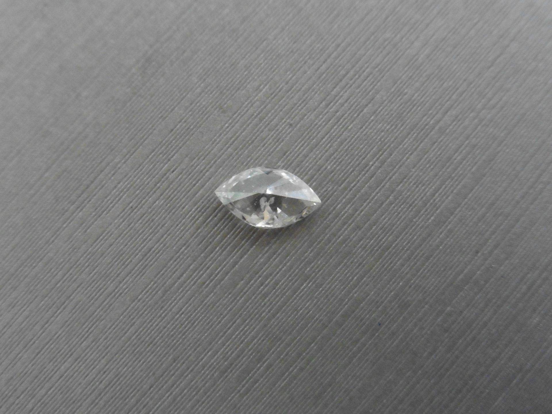 1.20ct marquise cut diamond. G colour, SI3 clarity. Measurements – 9.74 x 5.64 x 3.54mm. Ideal for - Image 4 of 7
