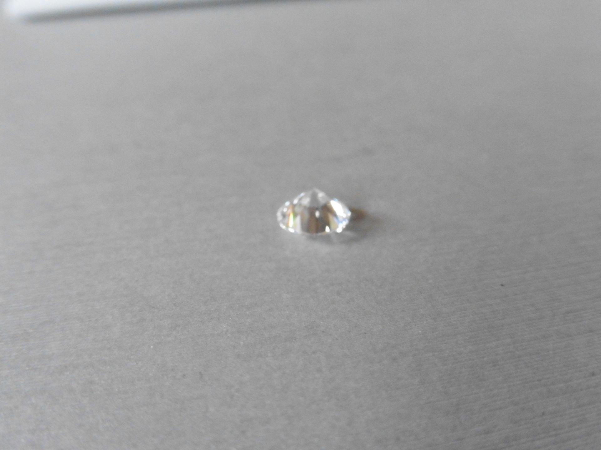 1.07ct single brilliant cut diamond, G colour VS2 clarity. 6.51 mm x 6.52mm x 4.05mm. Suitable for - Image 2 of 6