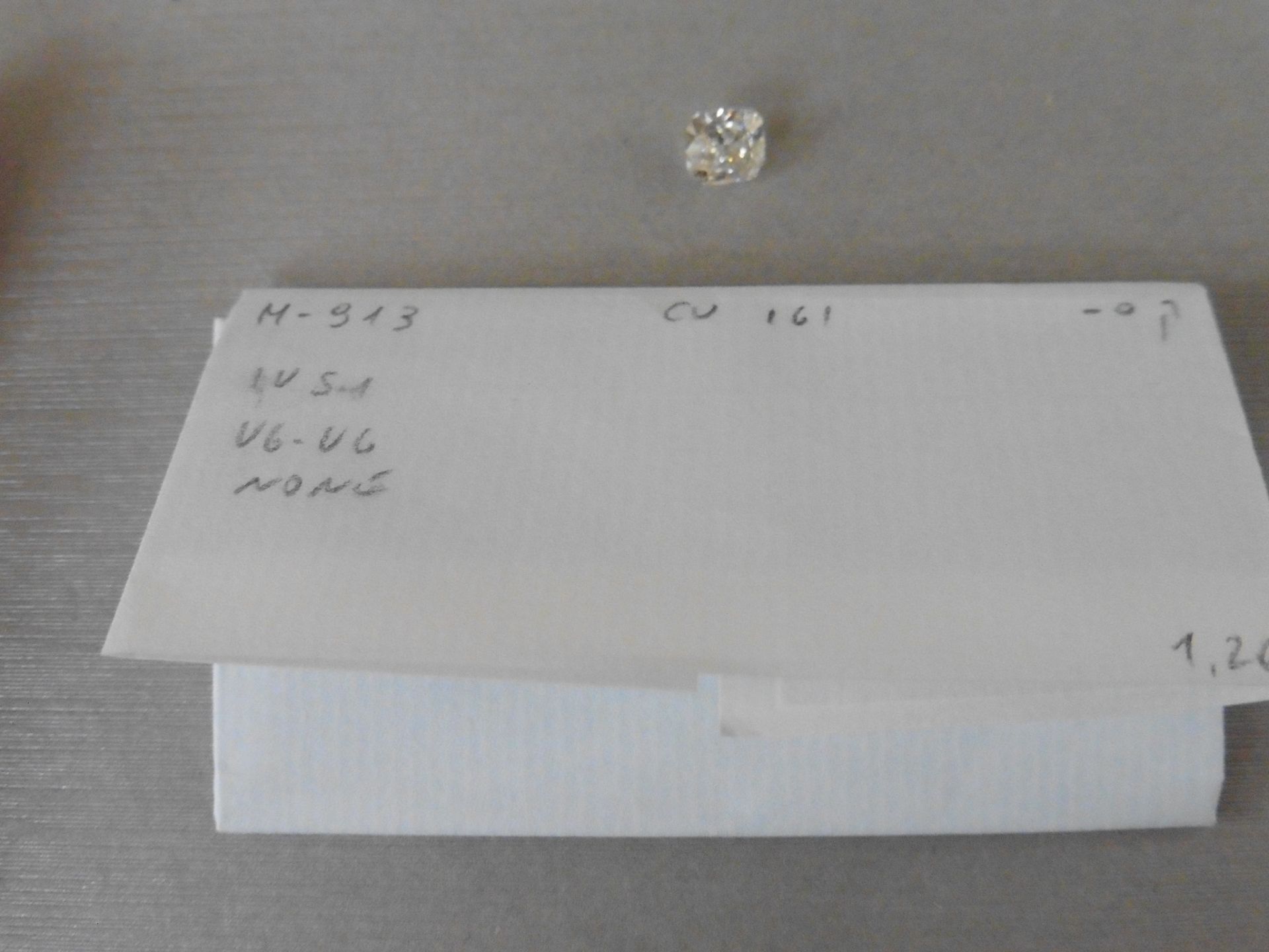 1.00ct single emerald cut diamond G colour VS1 clarity. 6.74 x 4.76 x 3.18. Suitable for mounting in - Image 5 of 5