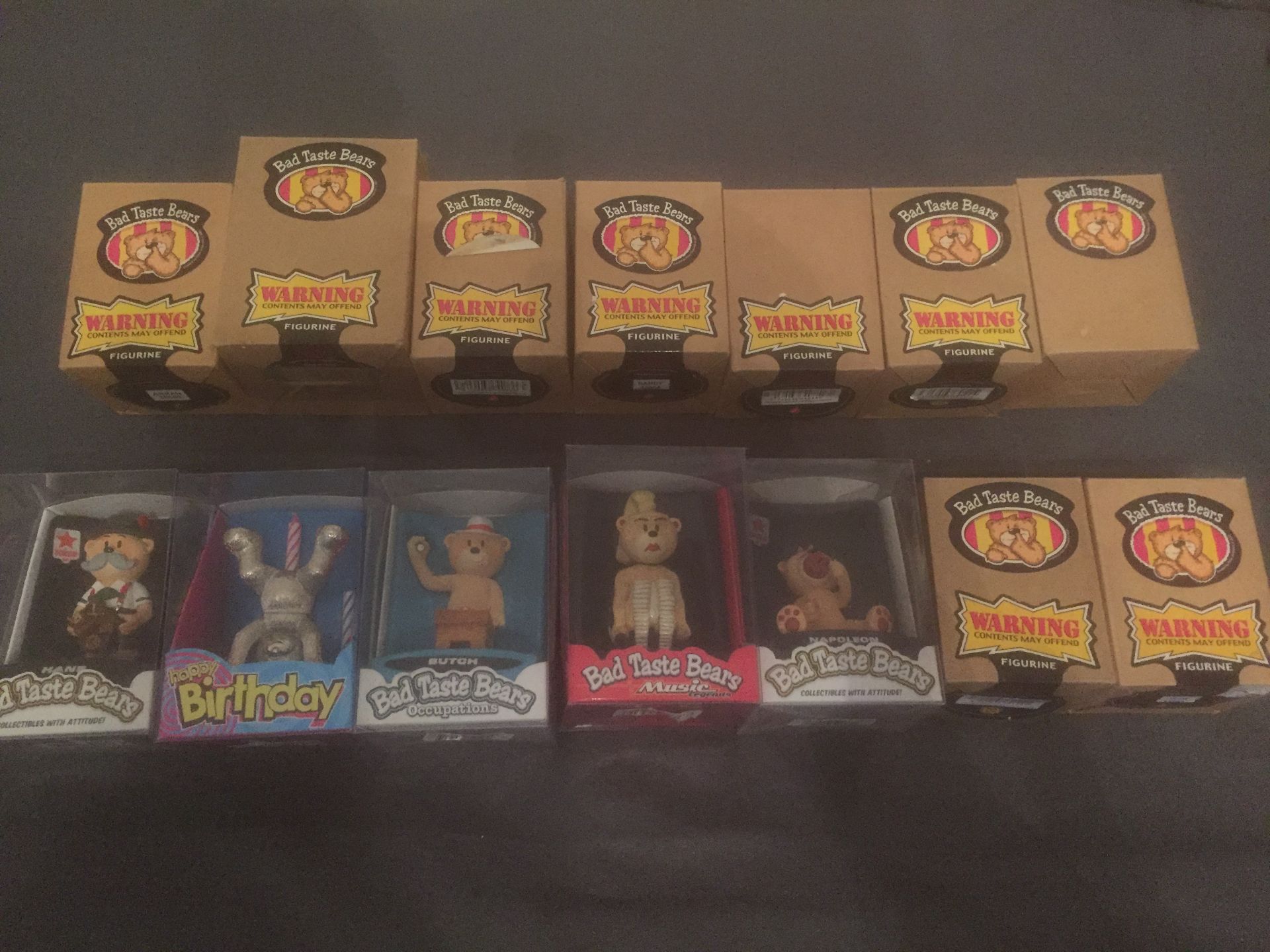 No Reserve JOB LOT OF COLLECTABLE BAD TASTE BEARS - NEW & BOXED