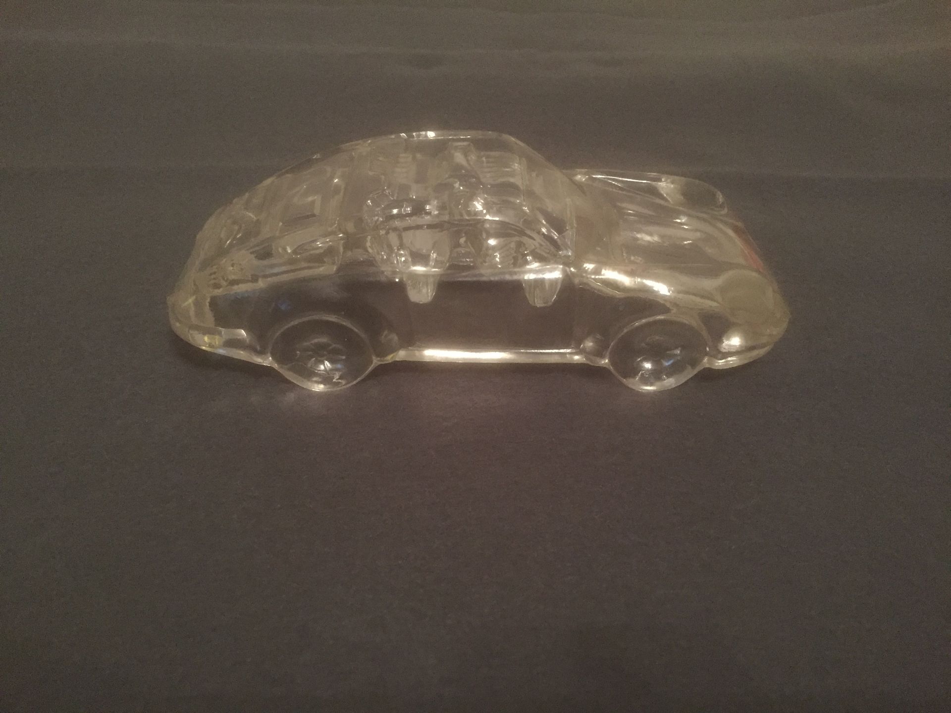 No Reserve HOF BAUER CRYSTAL PORSCHE PAPERWEIGHT - RARE ITEM