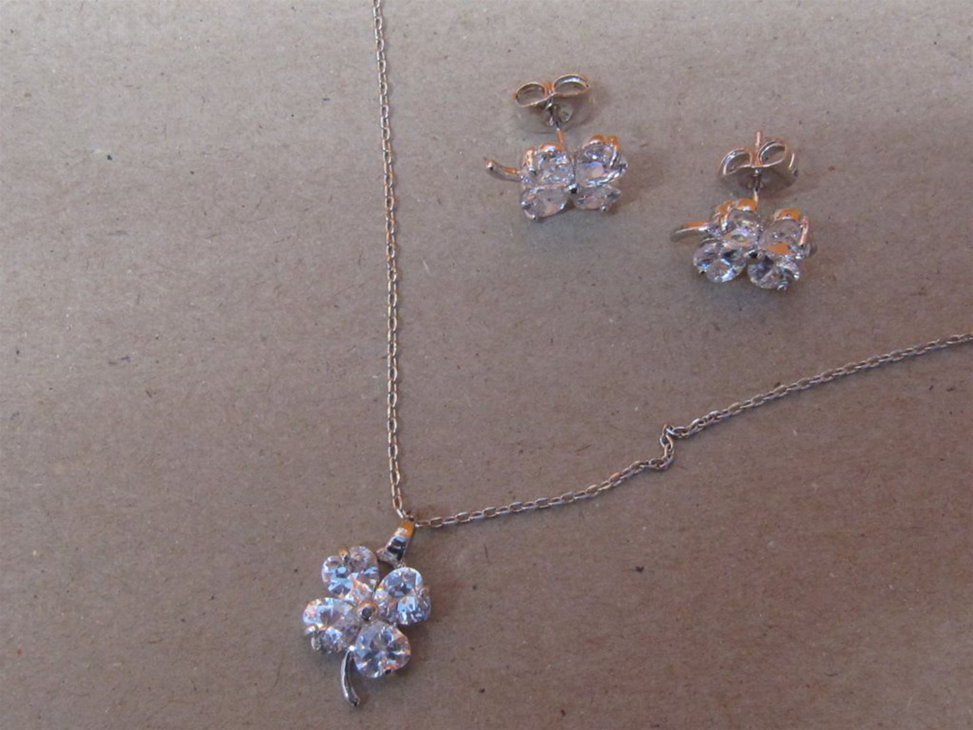 Necklace & Earring Set with Swarovski Elements. Free Shipping when you Win 2 Lots or more. - Image 3 of 7