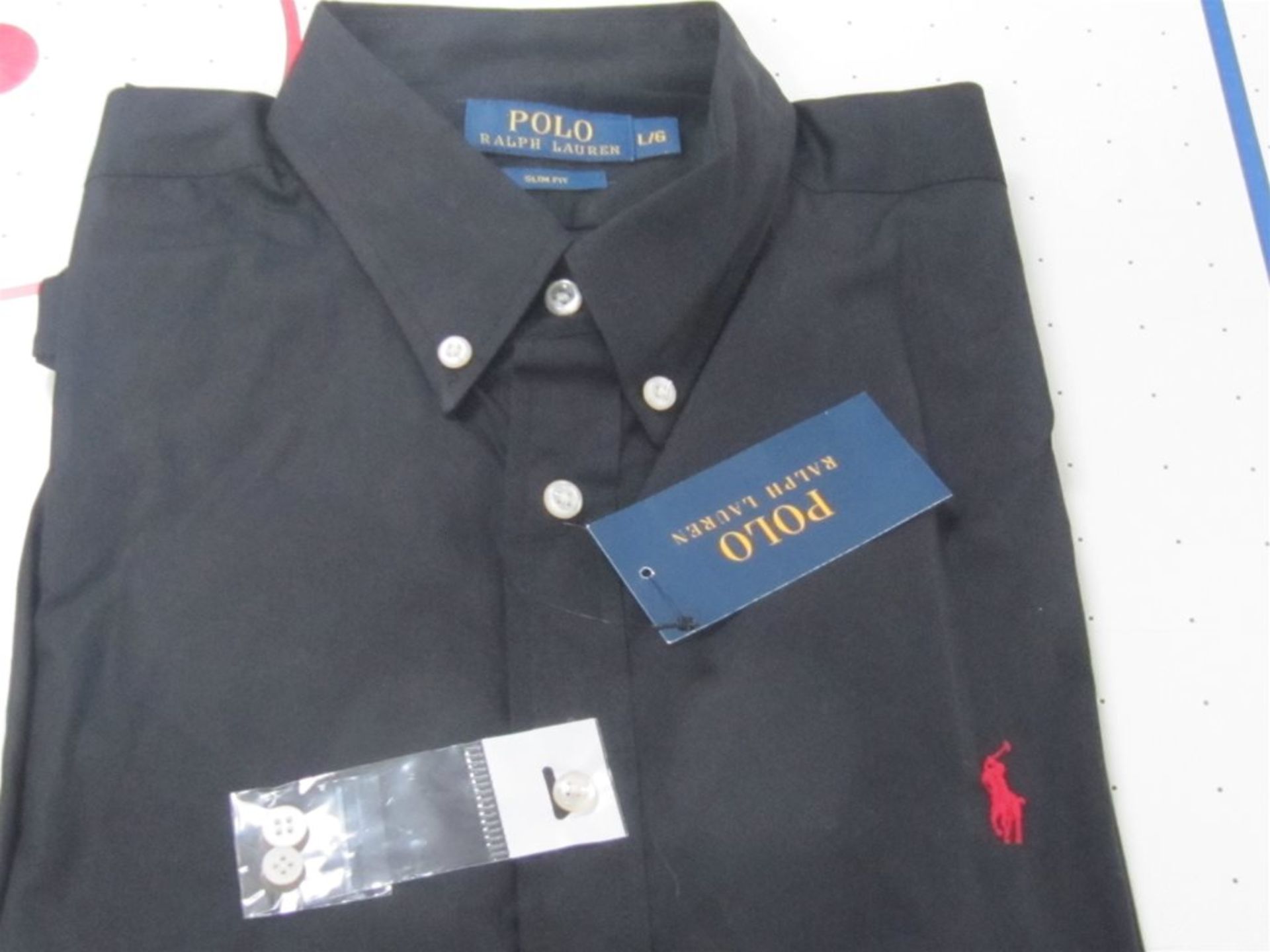 Ralph Lauren Shirt. Black. Free Shipping when you Win 2 Lots or more.