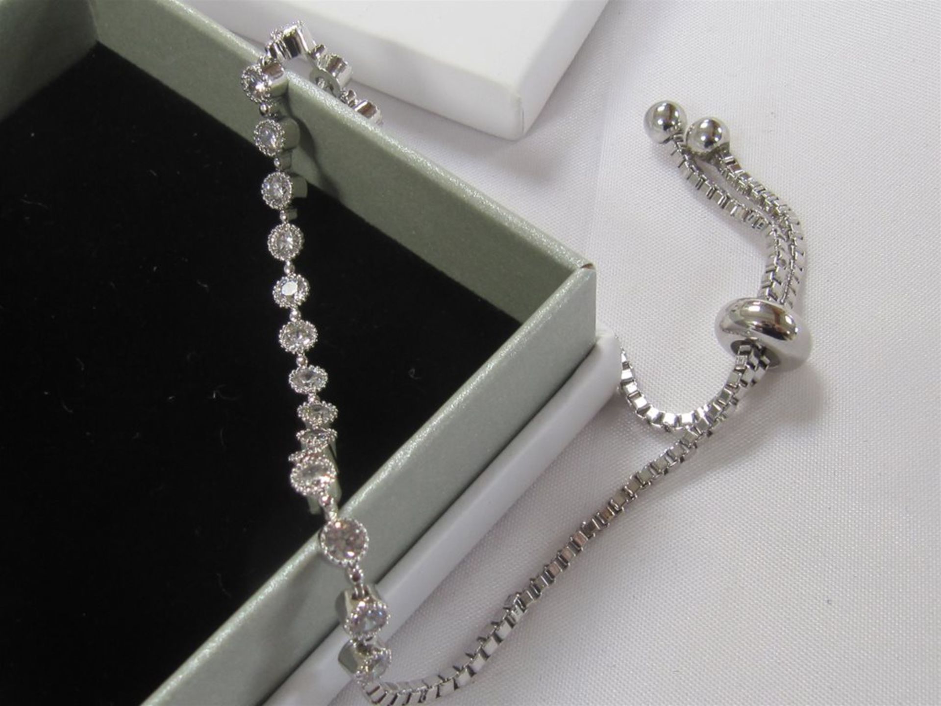 2 x Tennis Bracelet Set. Free Shipping when you Win 2 Lots or more. - Image 2 of 5