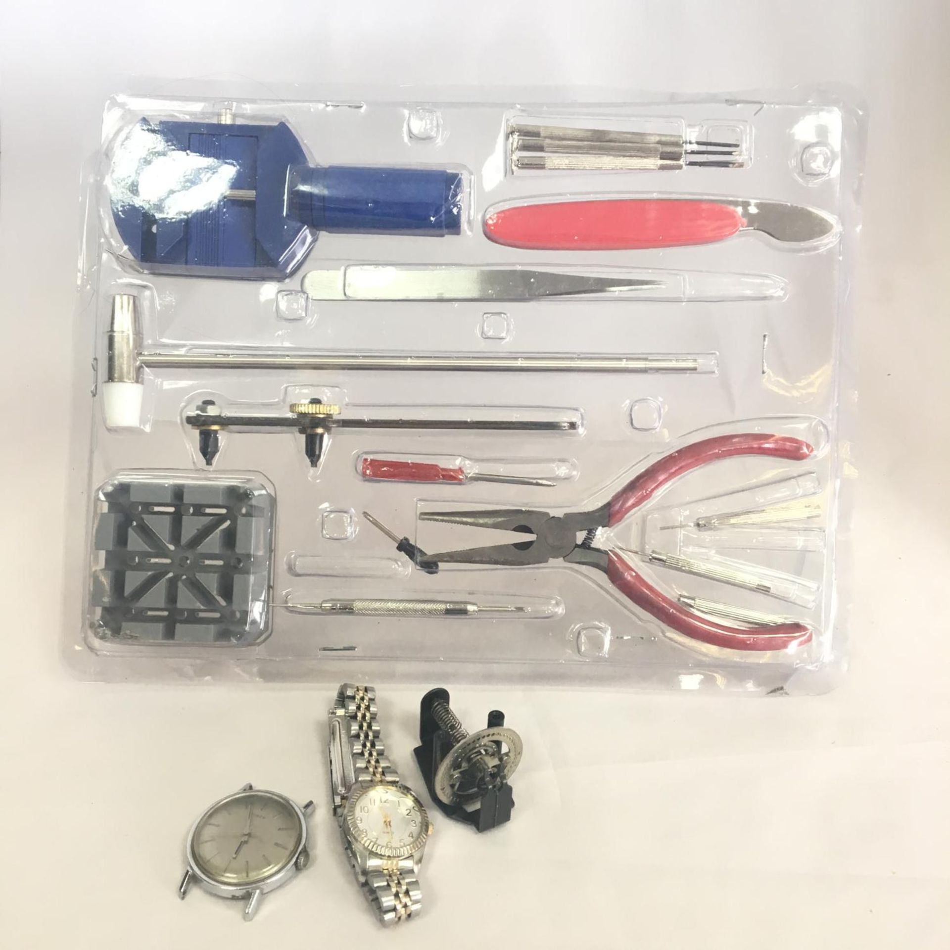 Watchmaker Watch Repair Kit together with some watch parts etc
