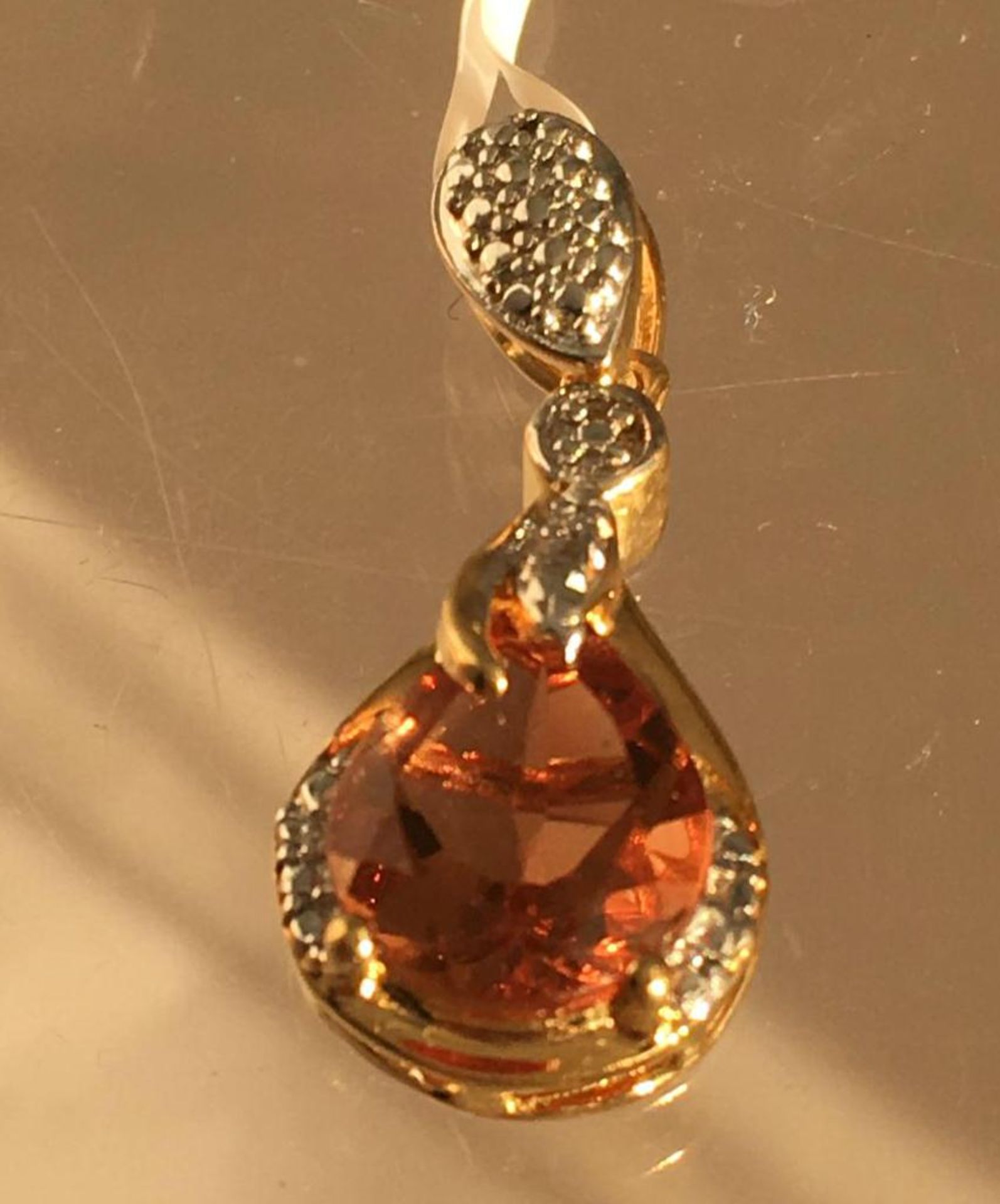 Alexite Solitaire Pendant in 14K Gold Over 925 Silver