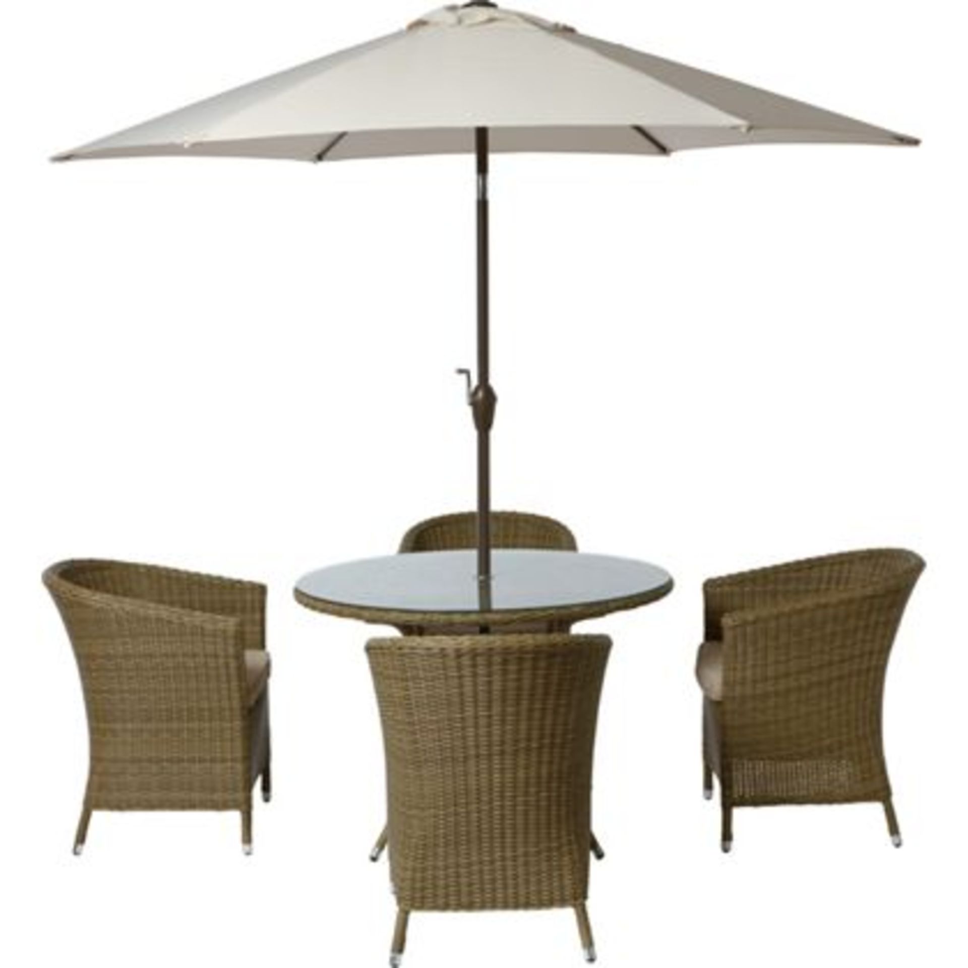 JOBLOT 5 PALLET S containing 5 x New Worcester 4 Seater Rattan Effect Garden Furniture Set. RRP £