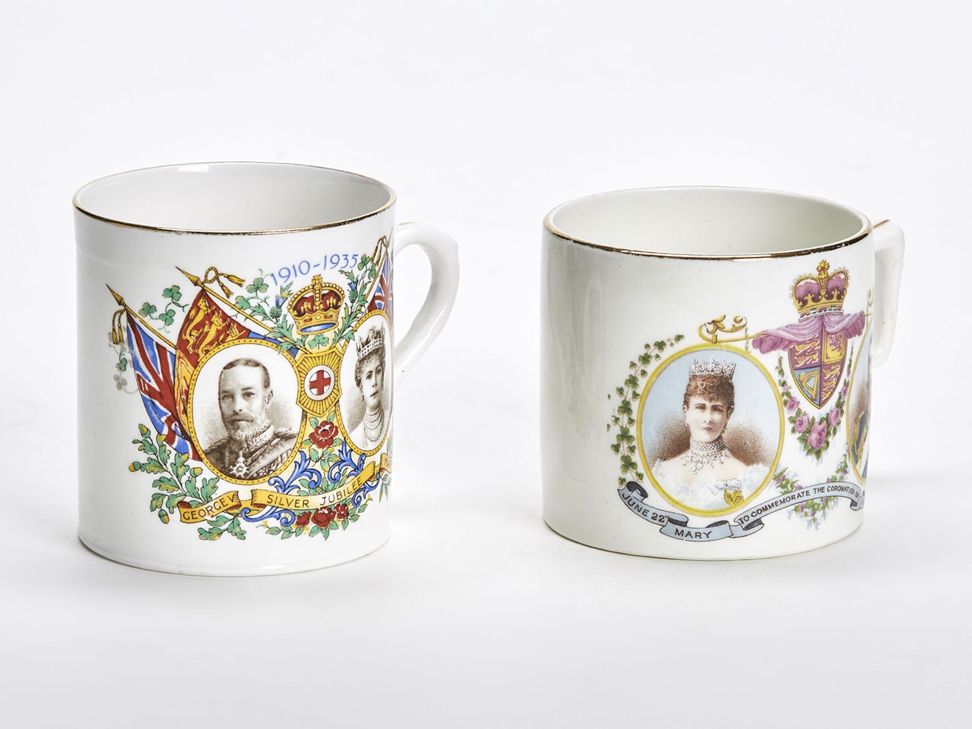 KING GEORGE V CORONATION & SILVER JUBILEE MUGS 1911/35 - Image 2 of 7