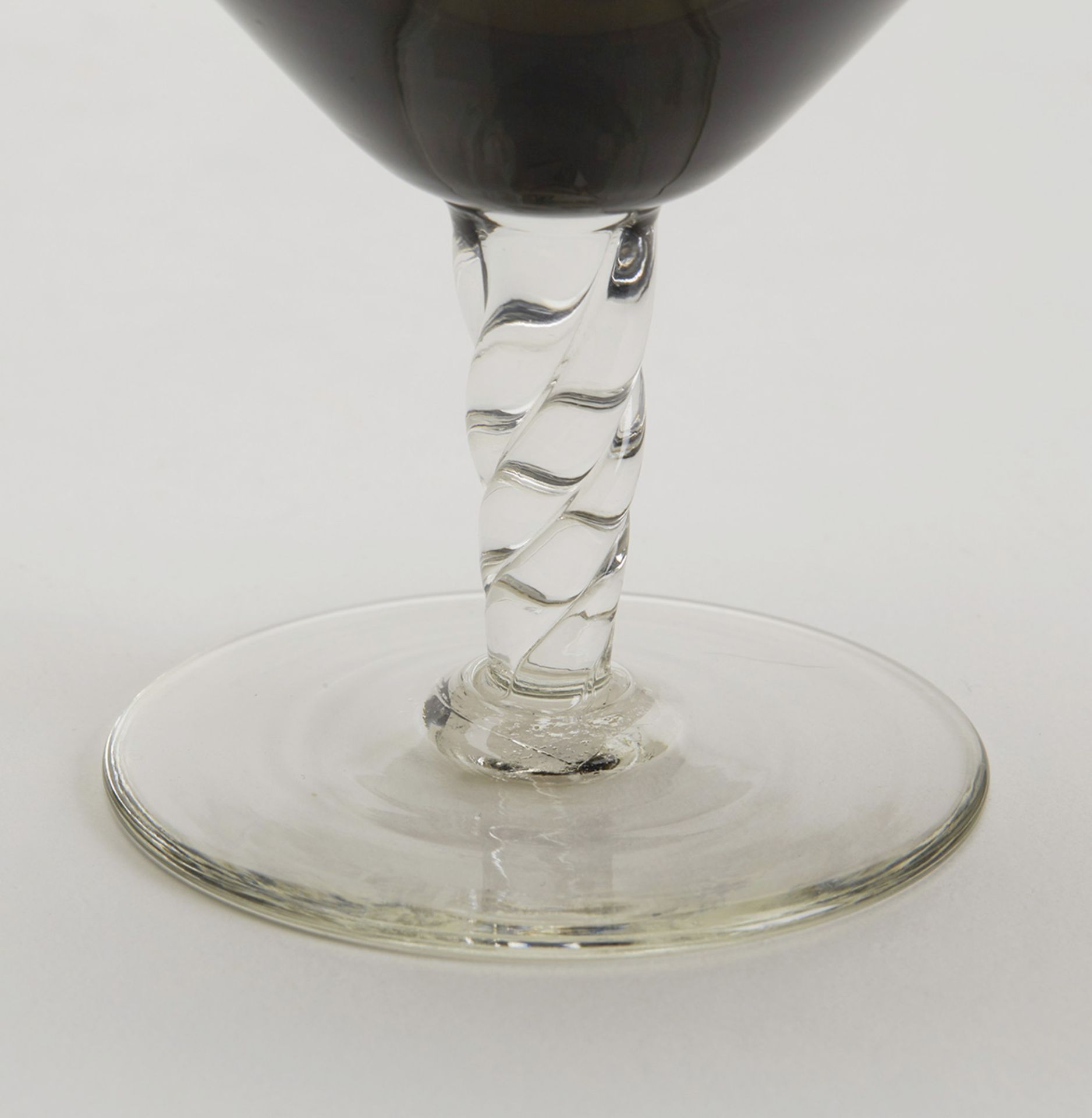TWO VINTAGE VENETIAN WINE GLASSES 20TH C. - Image 3 of 5