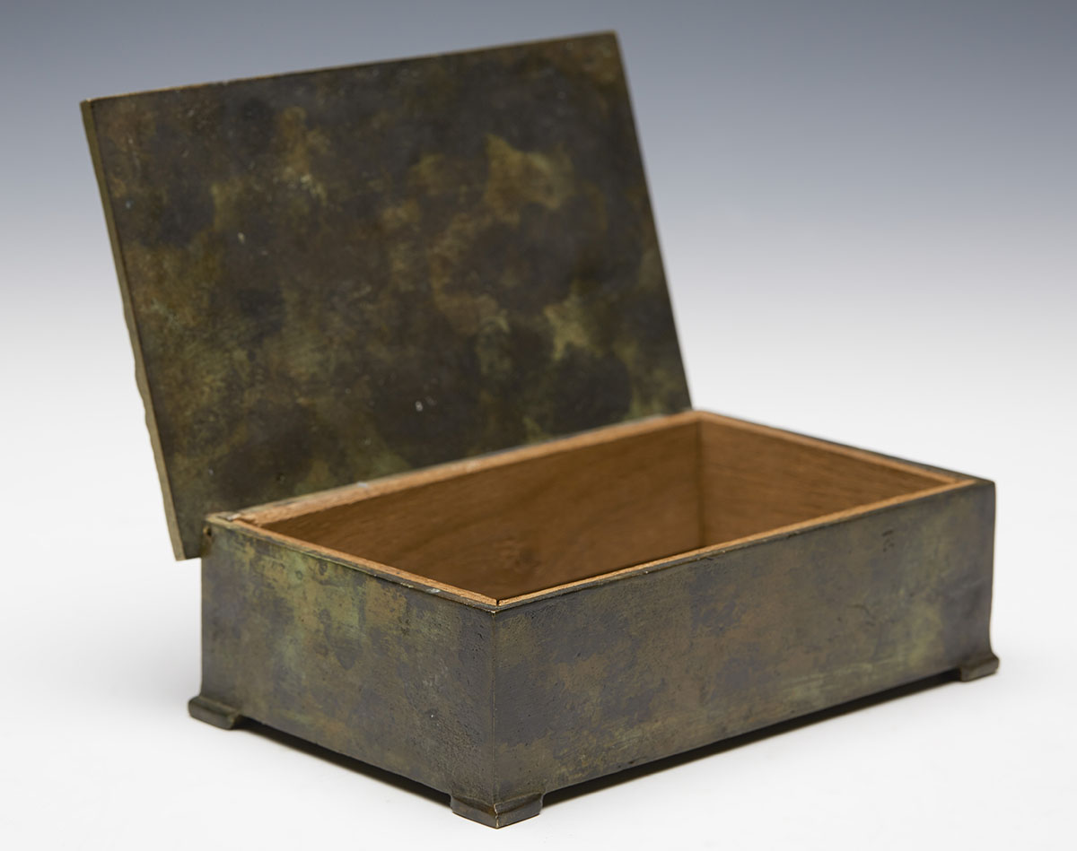 VINTAGE BRONZE LIFE BOAT CIAGRETTE BOX EARLY 20TH C. - Image 8 of 9