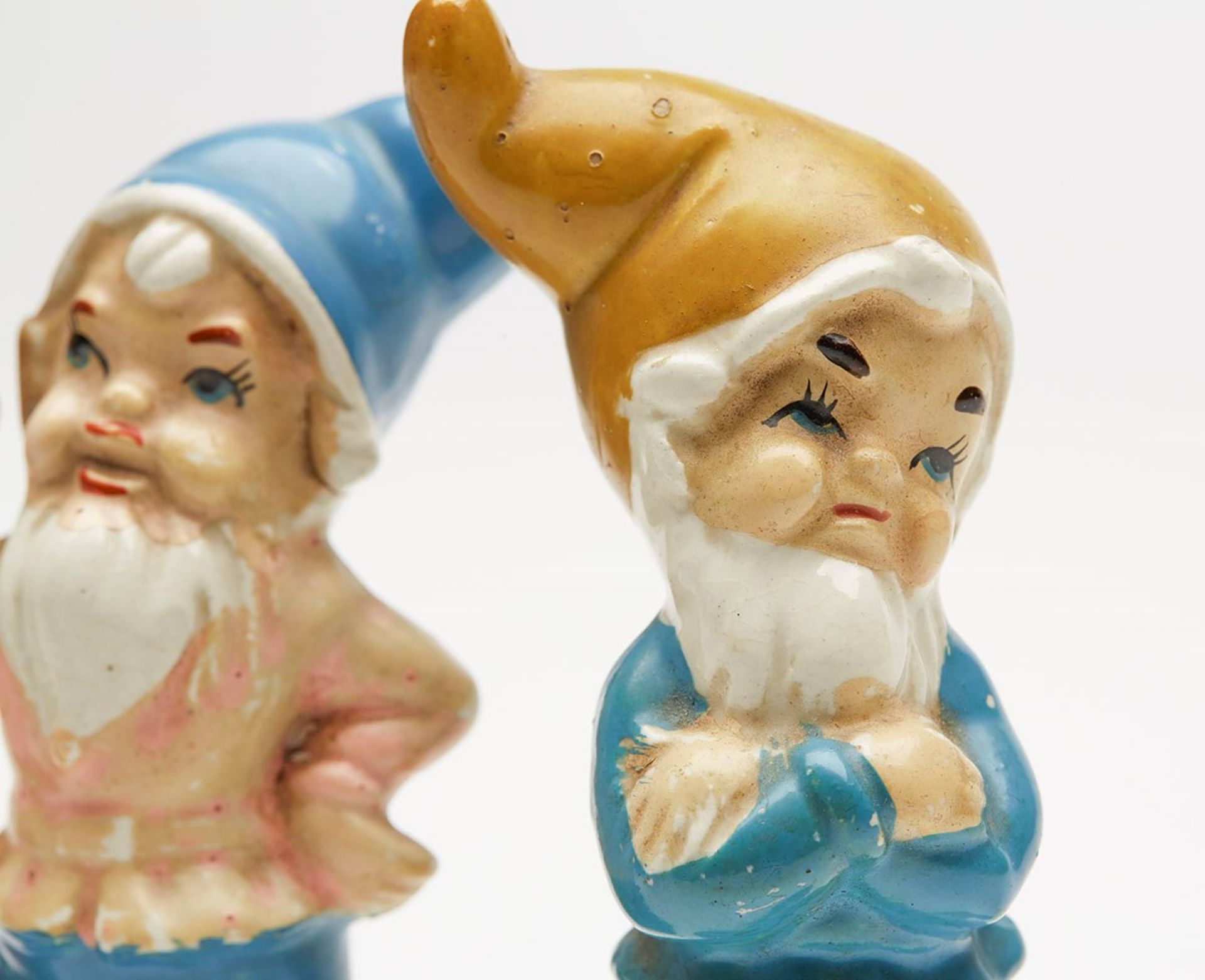 VINTAGE CONTINENTAL POTTERY GNOME FIGURES EARLY 20TH C - Image 6 of 7