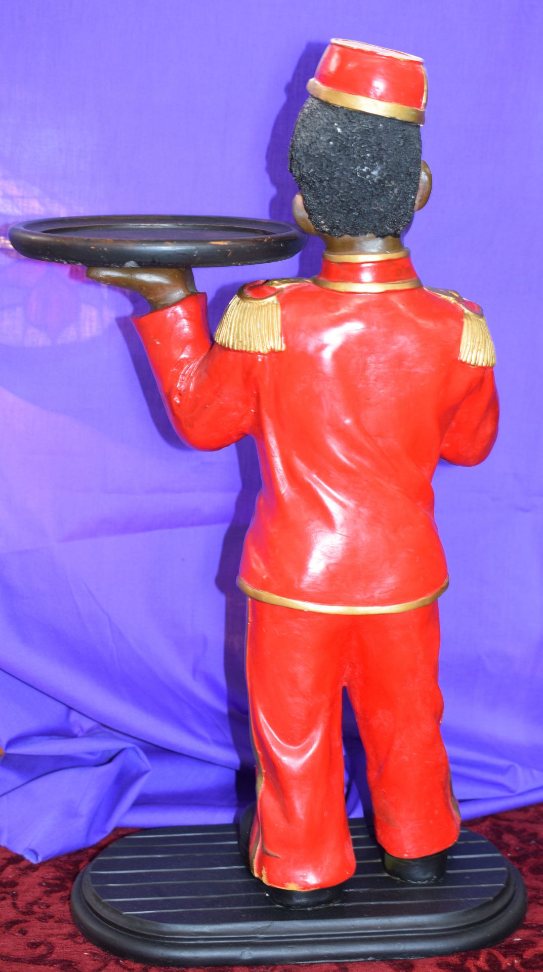 Large Red Suited Blackamoor Figure With Tray c1950/60s - Image 2 of 3