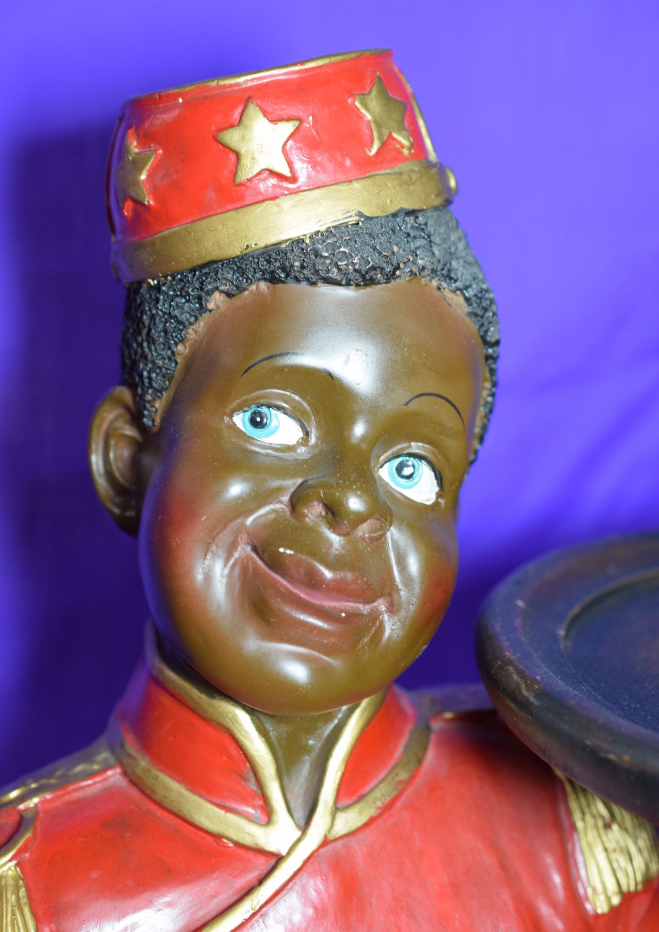 Large Red Suited Blackamoor Figure With Tray c1950/60s - Image 3 of 3
