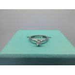 TIFFANY & CO DIAMOND PLATINUM ENGAGEMENT RING