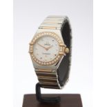 Omega Constellation, Constellation Diamond Bezel 22.5mm Stainless Steel/18k Rose Gold 13687100