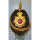 SUPERB, Victorian Home Service Pattern, King's Own Royal Lancaster Regiment Officer's Helmet