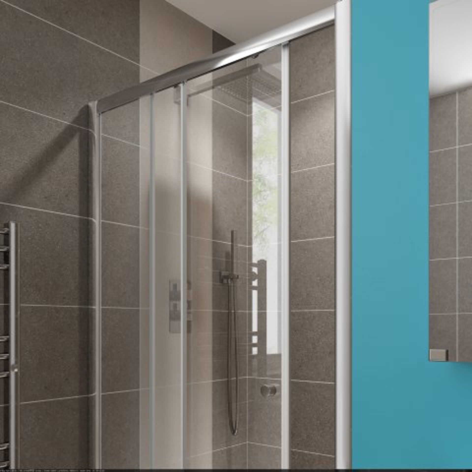 (M31) 1000mm - Elements Sliding Shower Door Our sliding door shower enclosures feature a stunning - Image 2 of 4