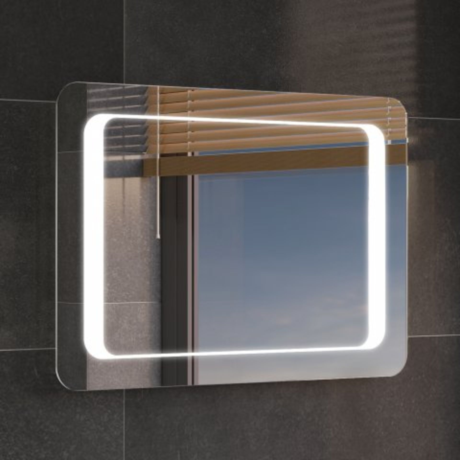 (M23) 700x500mm Quaser Illuminated LED Mirror. RRP £349.99. Quaser range, it is a stylish addition