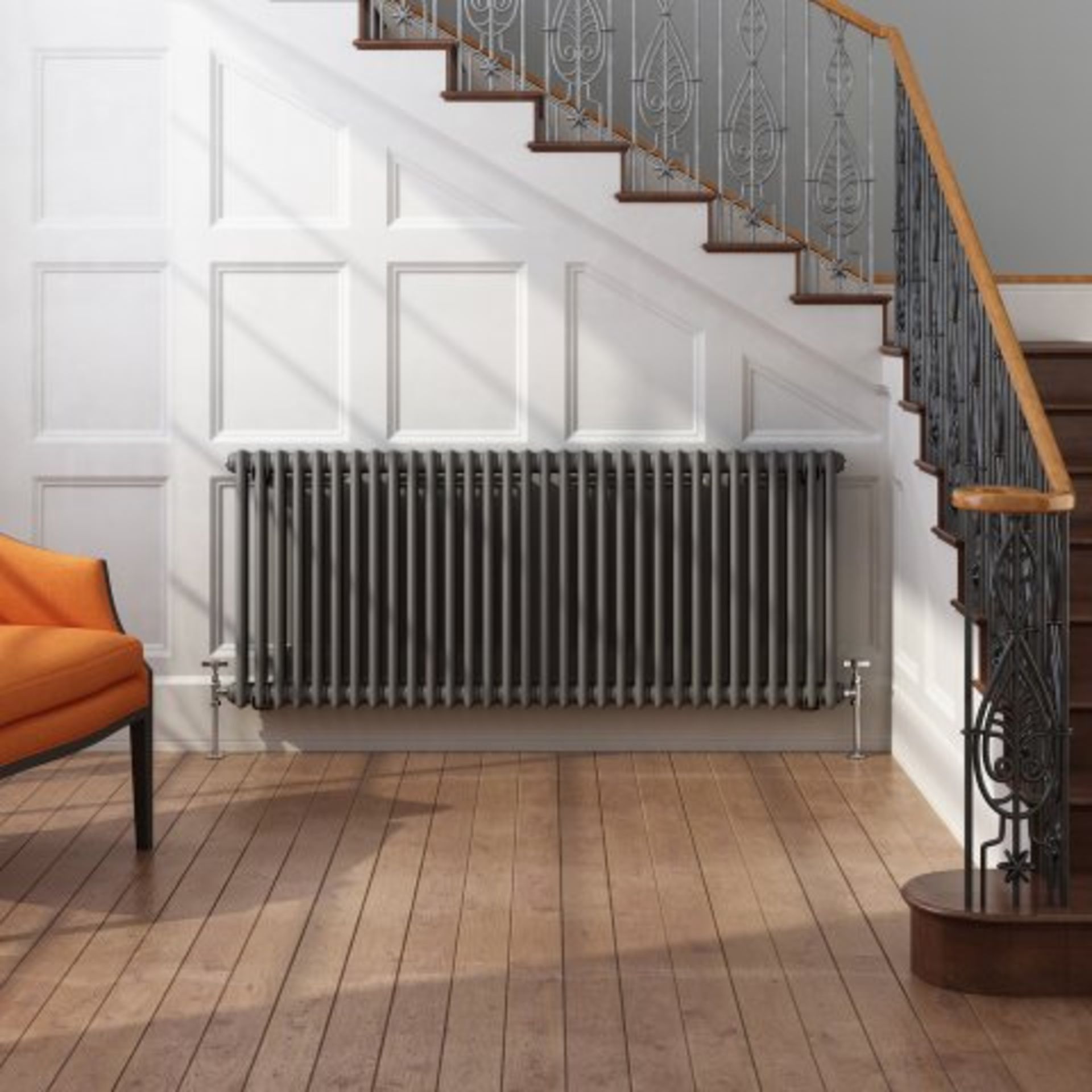 (M9) 600x1458mm Anthracite Double Panel Horizontal Colosseum Radiator - Roma Premium. RRP £724.99. - Image 3 of 5