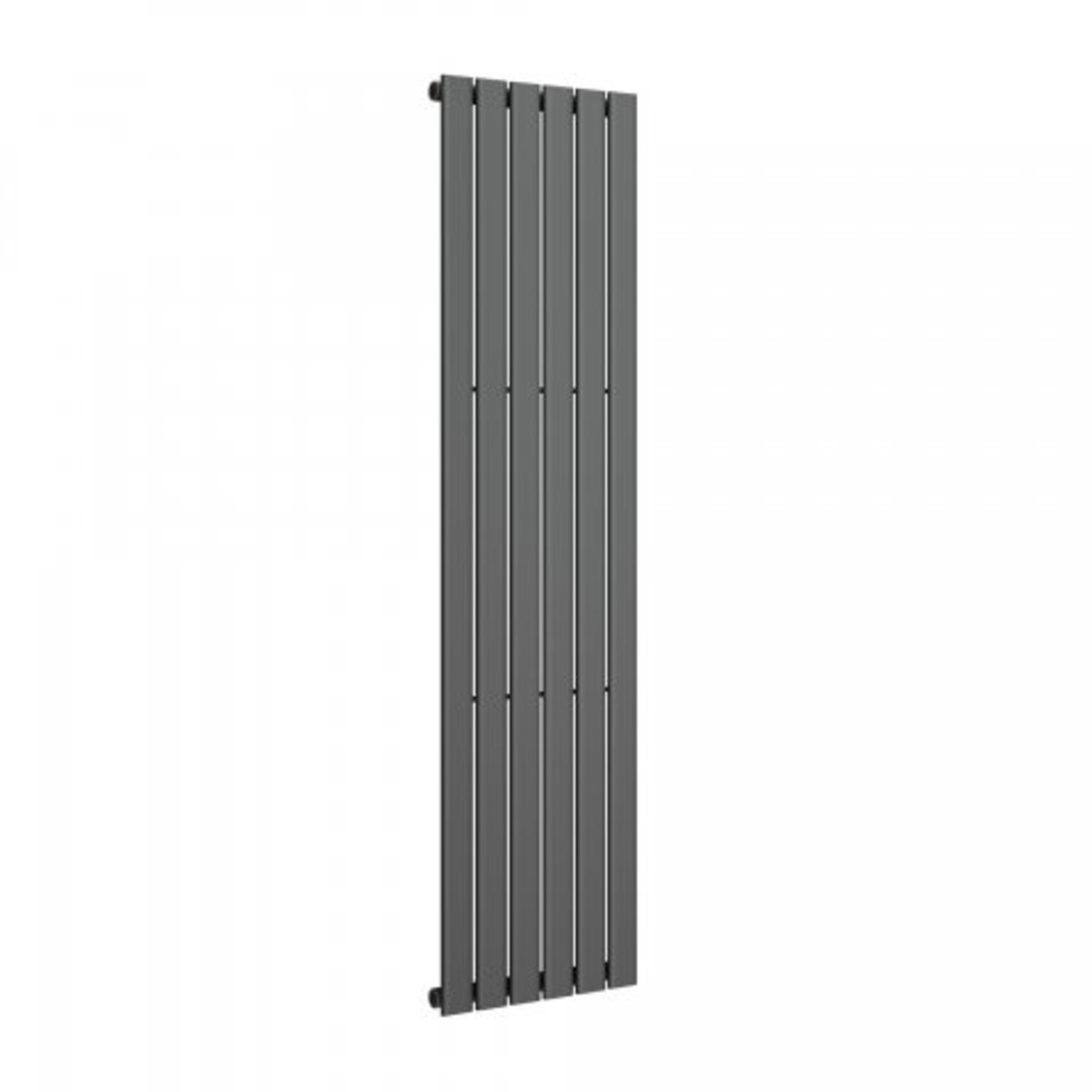 (M49) 1800x452mm Anthracite Single Flat Panel Vertical Radiator - Thera Range. RRP £239.99. Designer - Image 2 of 3