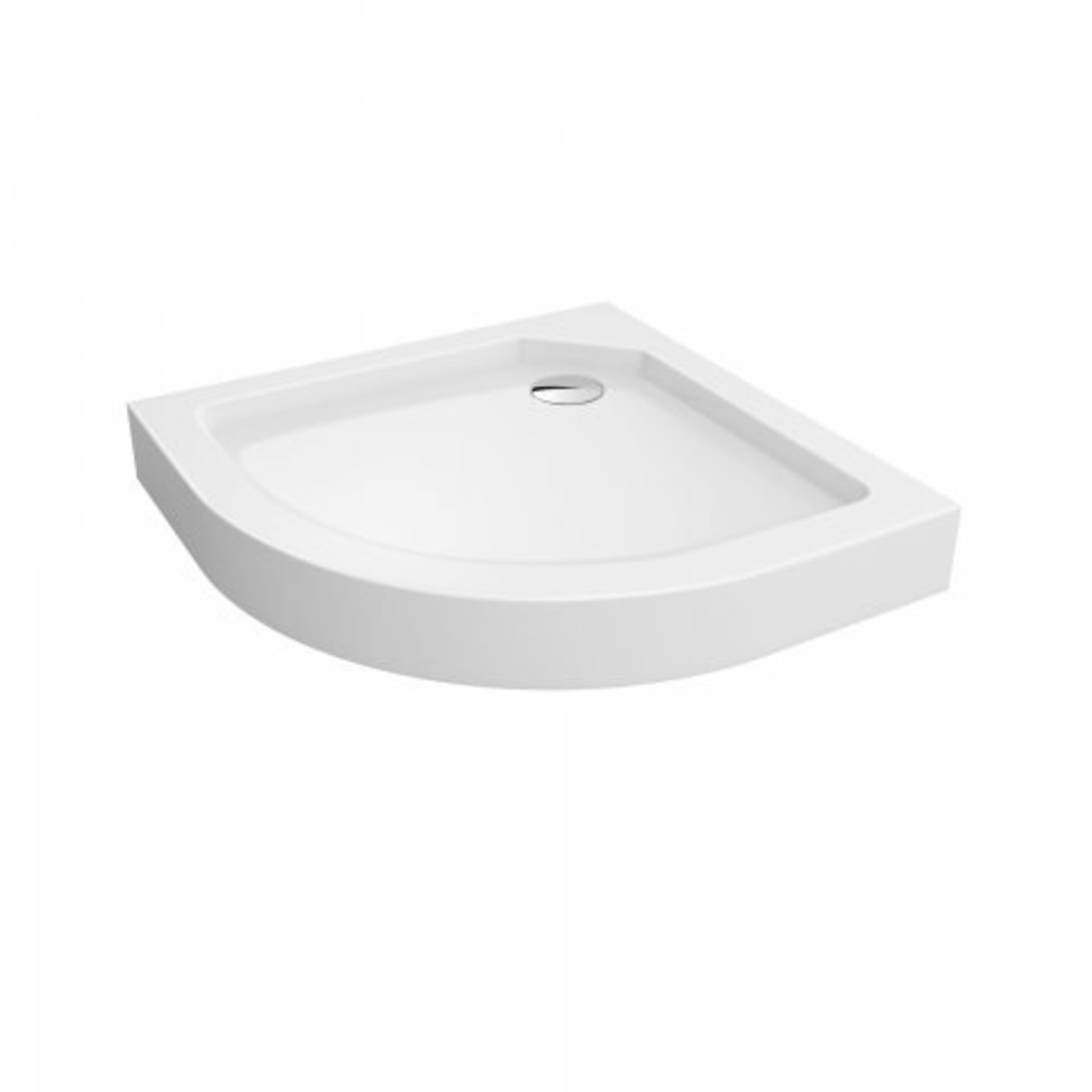 (M38) 760x900mm Quadrant Easy Plumb Shower Tray. RRP £179.99. Our brilliant white ultra slim trays