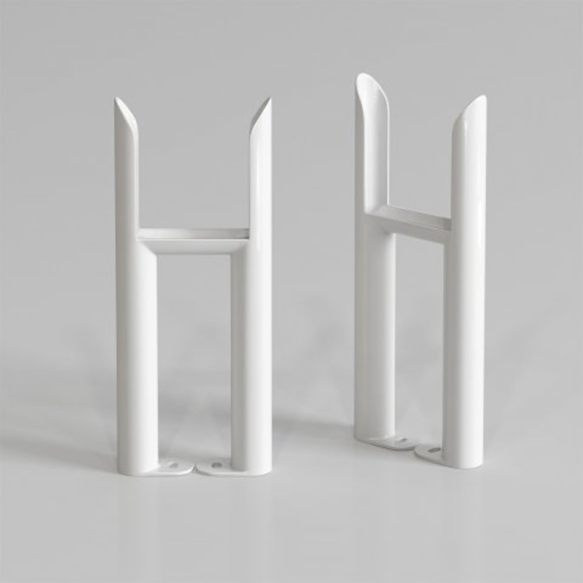 (M60) 300x72 - Wall Mounting Feet For 3 Bar Radiators - White Our supporting legs for radiators will