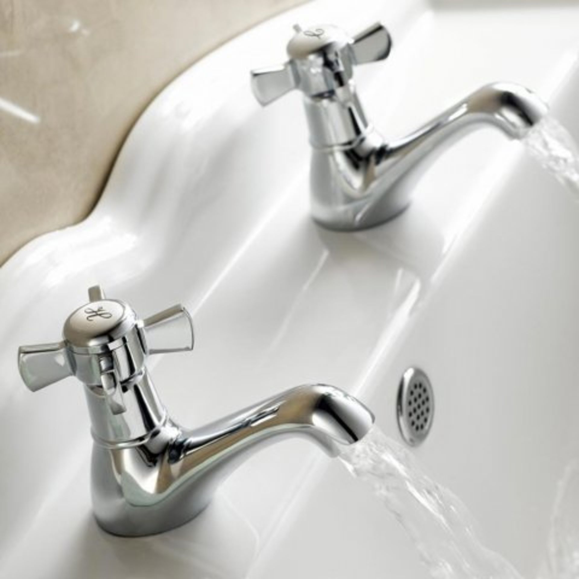 (M56) Alamere Traditional Hot and Cold Basin Taps Our great range of traditional taps are perfect